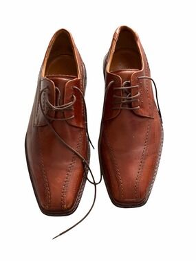 Ecco City  Brown Leather Lace- Tie Oxfords 42